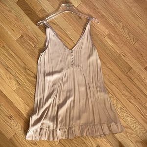 Zara light pink slip dress
